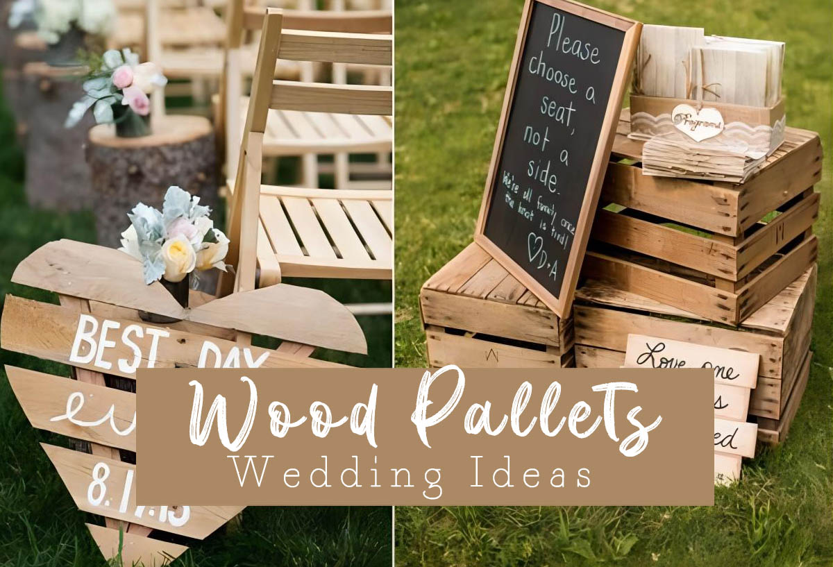 country rustic wood pallets wedding ideas