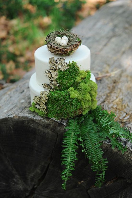 forest wedding cake