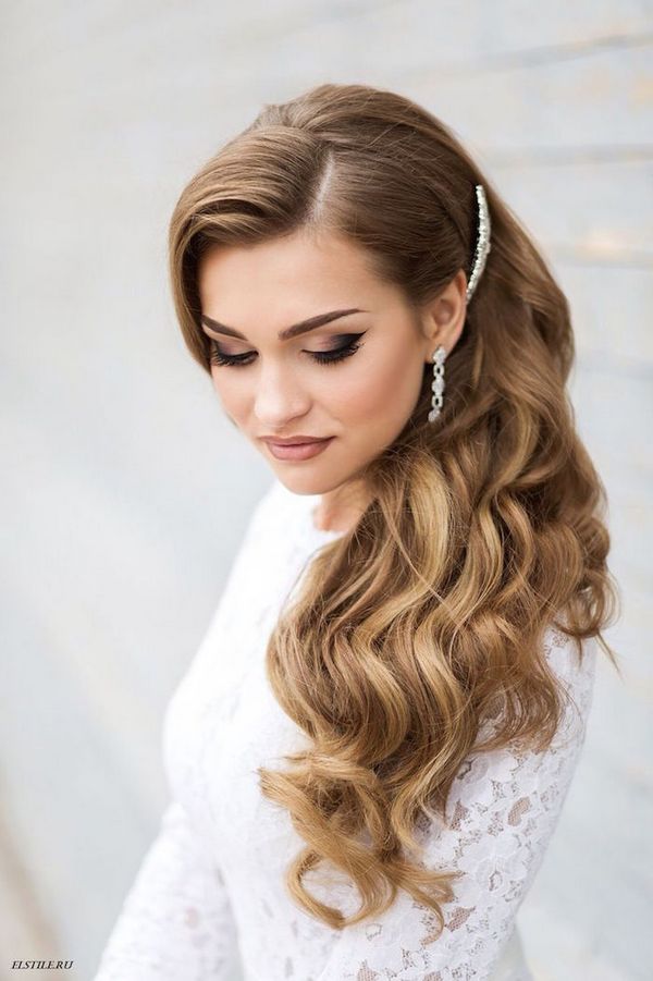 Long Wedding Hairstyles and Bridal Updo Hairstyles for Long Hair from elstile-spb 1