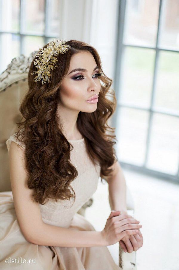 Long Wedding Hairstyles and Bridal Updo Hairstyles for Long Hair from elstile-spb 2
