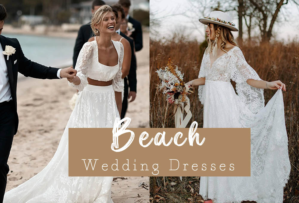 The 20 Best Beach Wedding Dresses 2023 [Tips & Styles] | Deer Pearl Flowers
