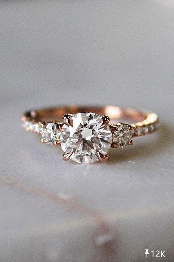 rose gold engagement ring ideas