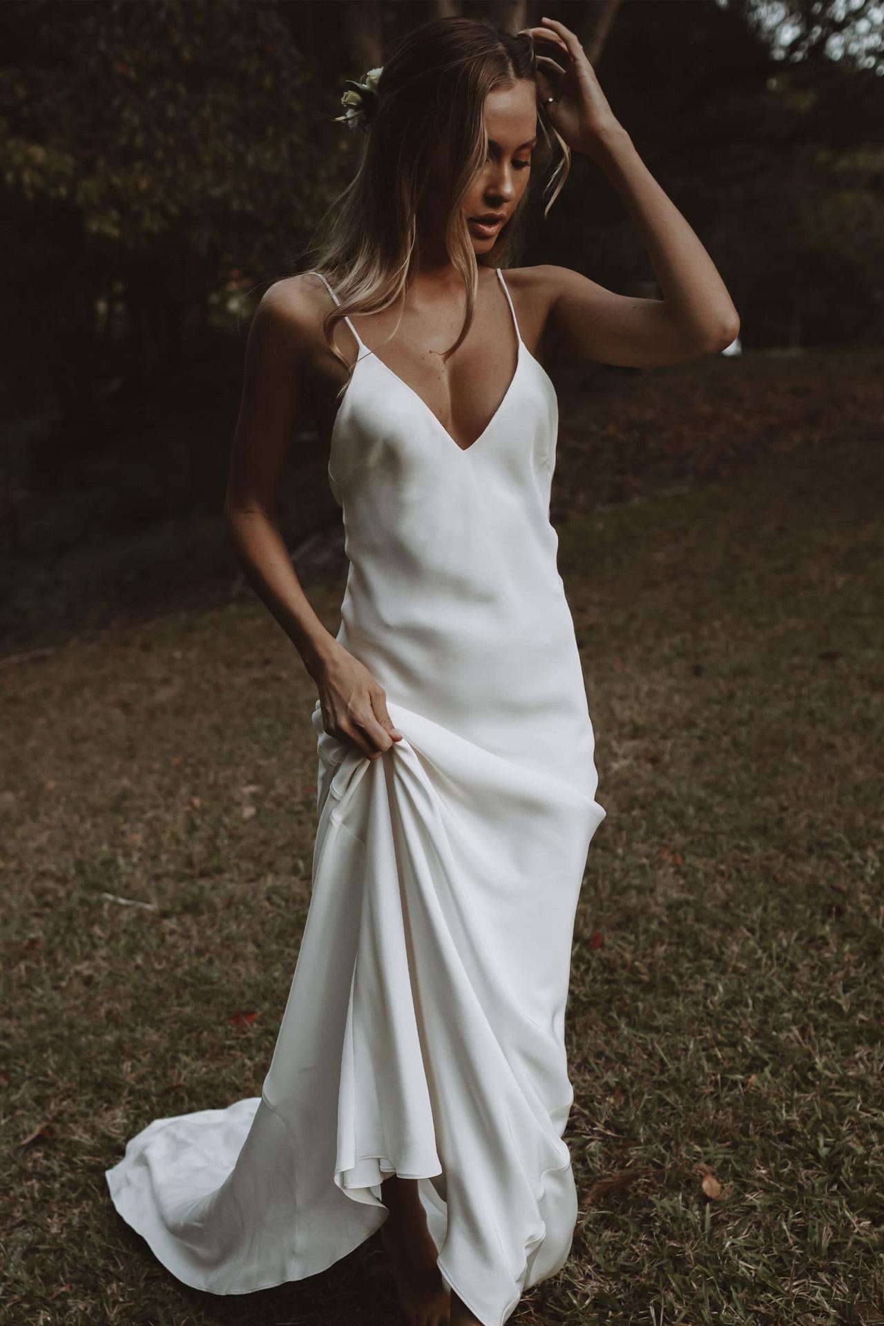 simple beach wedding dresses grace loves lace