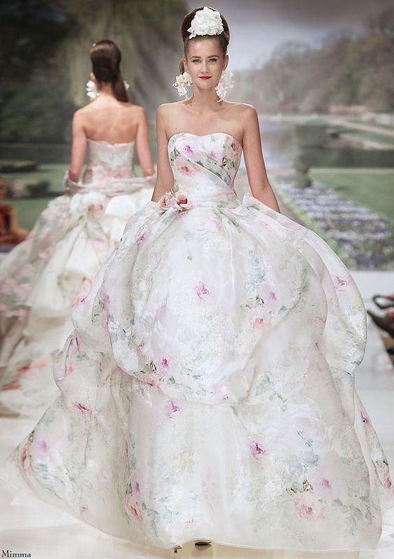 Floral Ball Gown Wedding Dresses