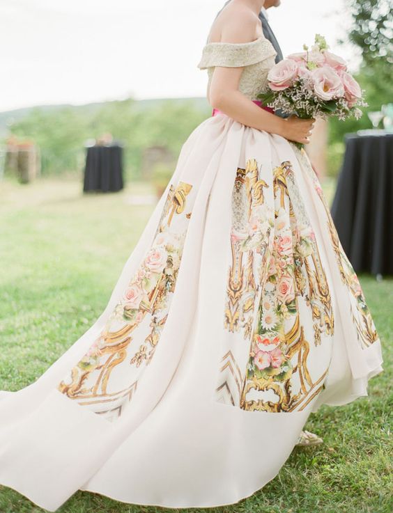 Printed Wedding Dress from Miklosko Fashion Design