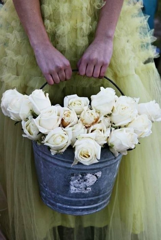 Wedding Bucket of Roses