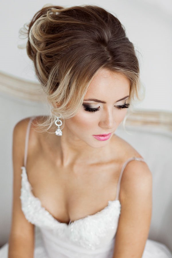 Wedding hair and makeup looks idea 12