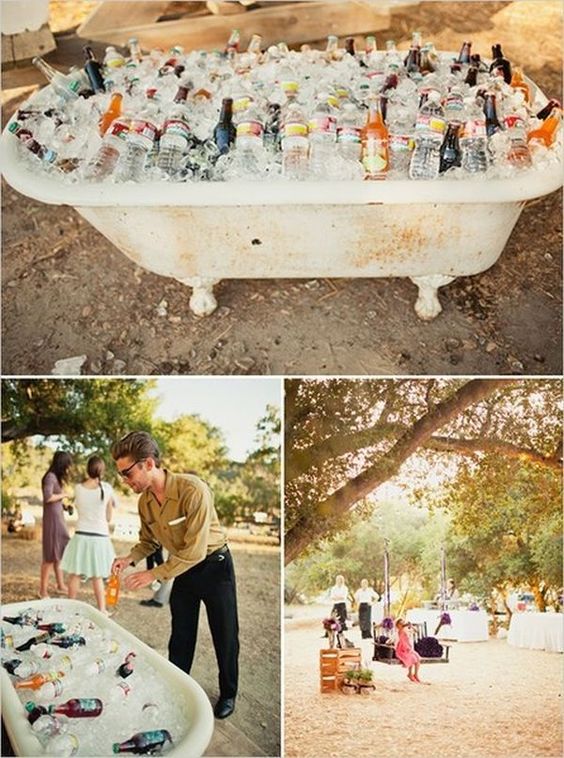 out door wedding bar ideas