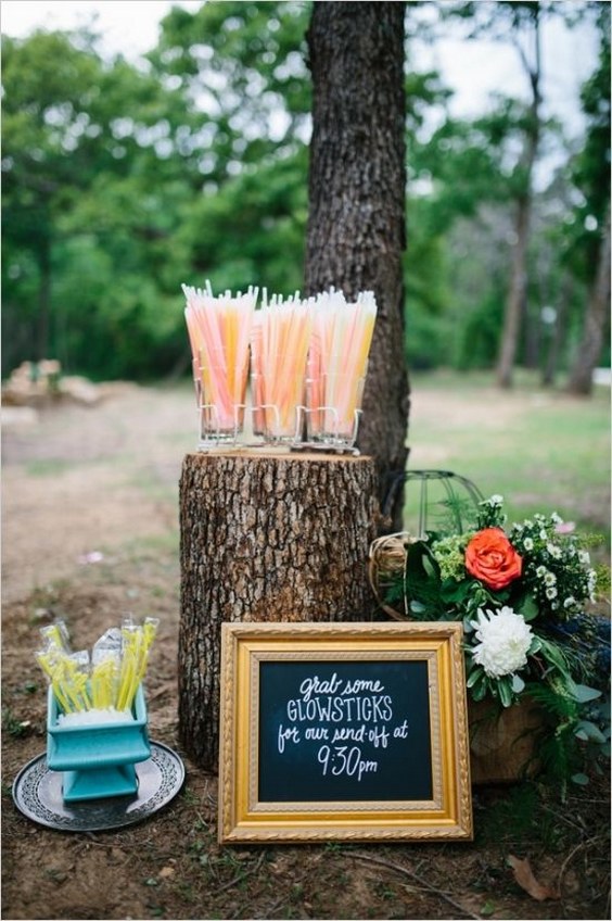 rustic chalkboard wedding sign