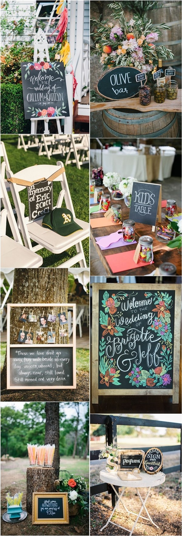 rustic wedding ideas- chalkboard wedding decor ideas