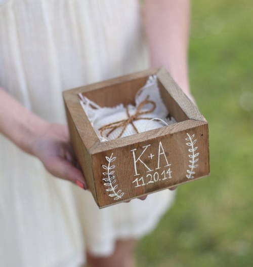 Country Barn Wedding Decor Morgann Hill Designs Ring Box