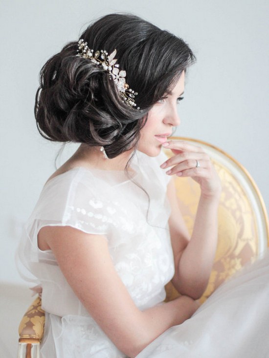 Crystal Decorated Wedding Bridal Hair Comb Bridal Decorative Hair Comb Wedding Hair Comb Bridal Headpiece Head PIece Bridal Hair Piece
