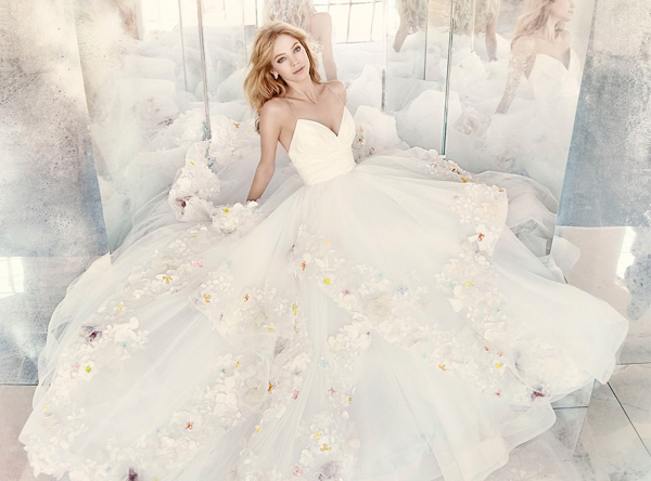 Hayley Paige Floral Wedding Dress、