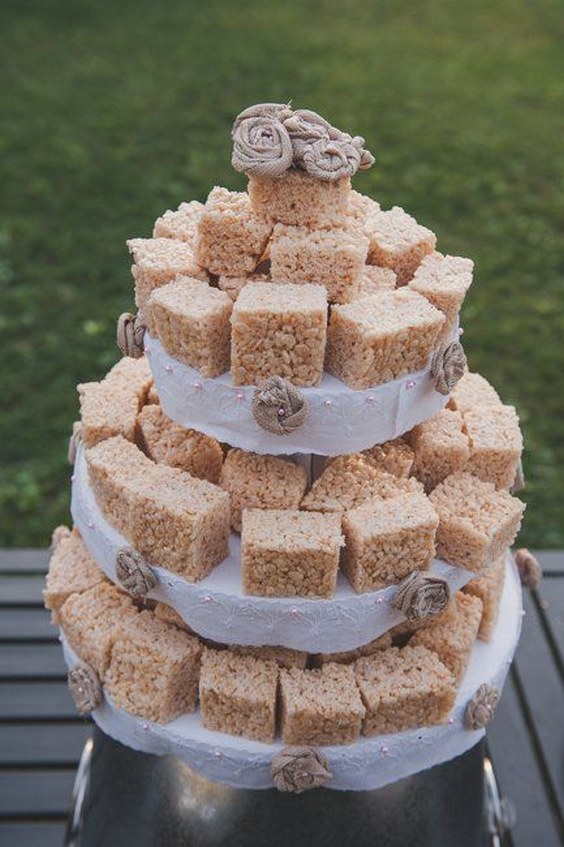 Rice Krispy Wedding Cake