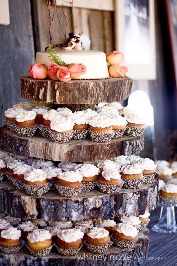 Rustic Wedding Cupcakes