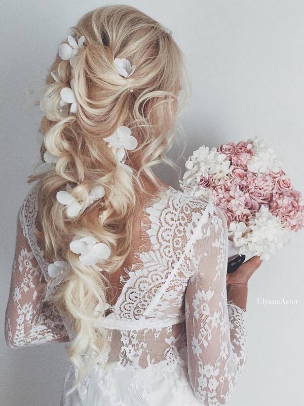 Ulyana Aster Long Wedding Hairstyles & Wedding Updos