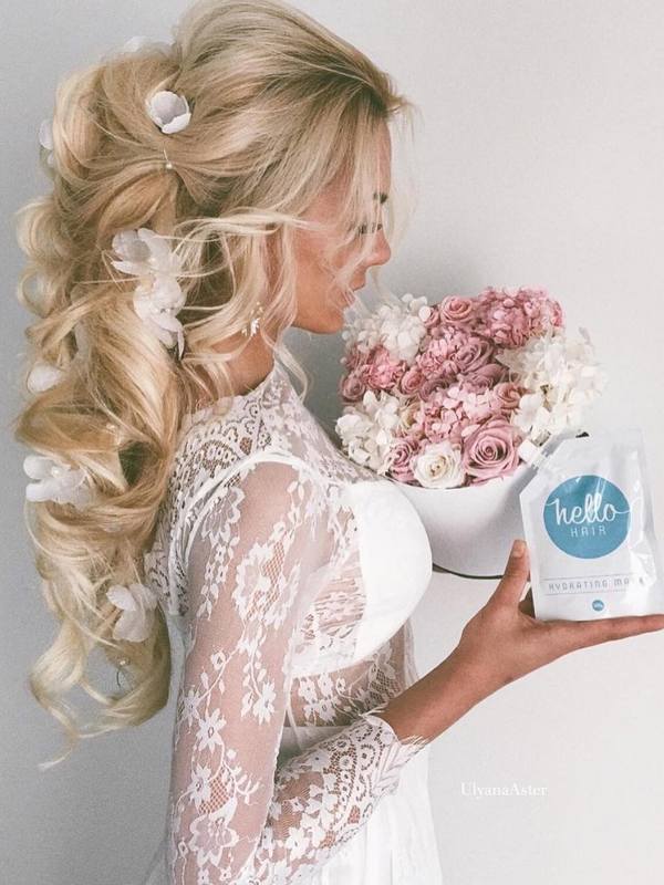 Ulyana Aster Long Wedding Hairstyles & Wedding Updos