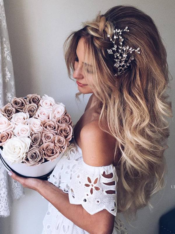 65 New Romantic Long Bridal Wedding Hairstyles To Try Deer Pearl