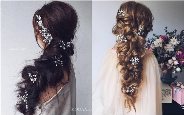 Ulyana Aster Long Wedding Hairstyles for Bride ❤ See More: http://www.deerpearlflowers.com/long-wedding-hairstyleswe-absolutely-adore/