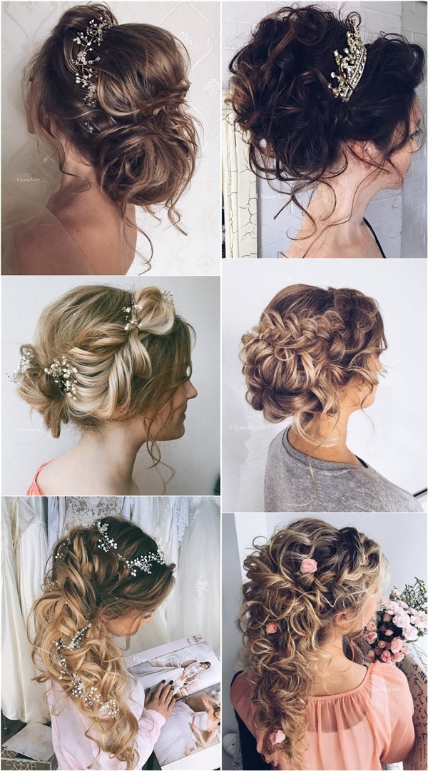 Ulyana Aster Long Wedding Hairstyles ❤ See more: http://www.deerpearlflowers.com/romantic-bridal-wedding-hairstyles/