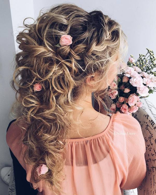 65 New Romantic Long Bridal Wedding Hairstyles to Try 8 Ulyana Aster Romantic Long Bridal Wedding Hairstyles_26 ❤ See more: http://www.deerpearlflowers.com/romantic-bridal-wedding-hairstyles/