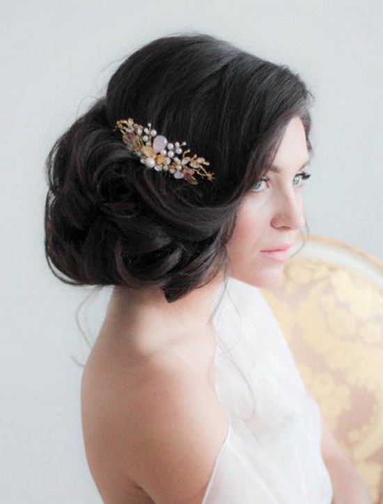 Wedding Hair Comb Bridal Hair Comb Bridal Haircomb Bridal Headpiece Rose Quartz Bridal Headpiece