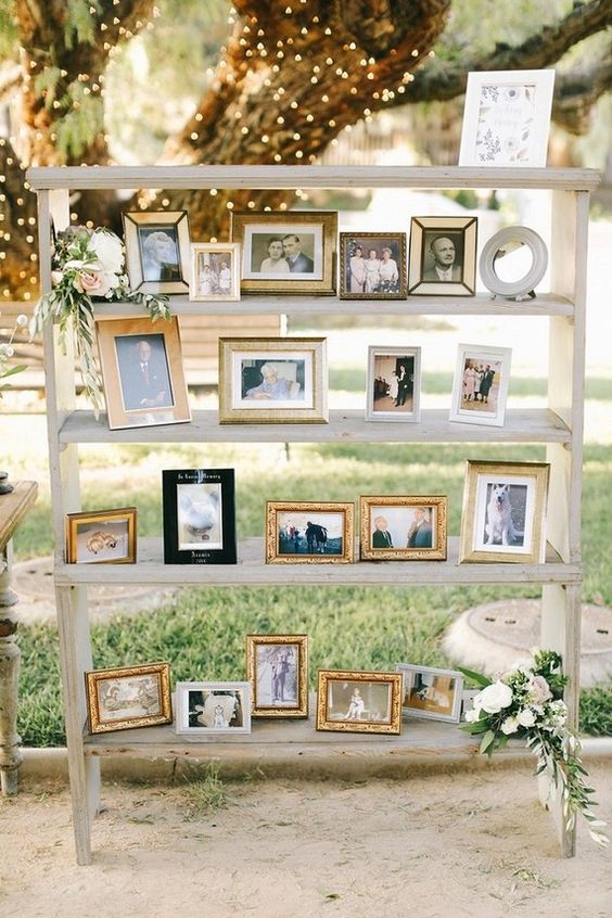 Wedding photo display wedding ideas