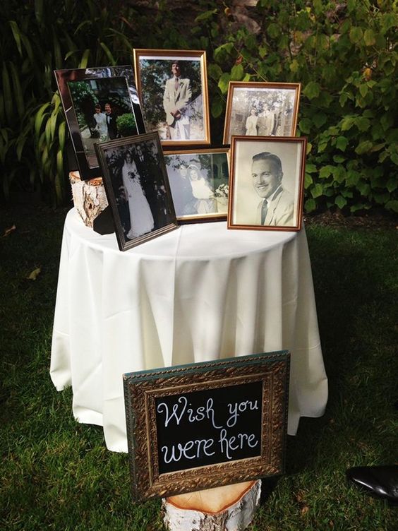 diy wedding ideas to remeber those who passed away