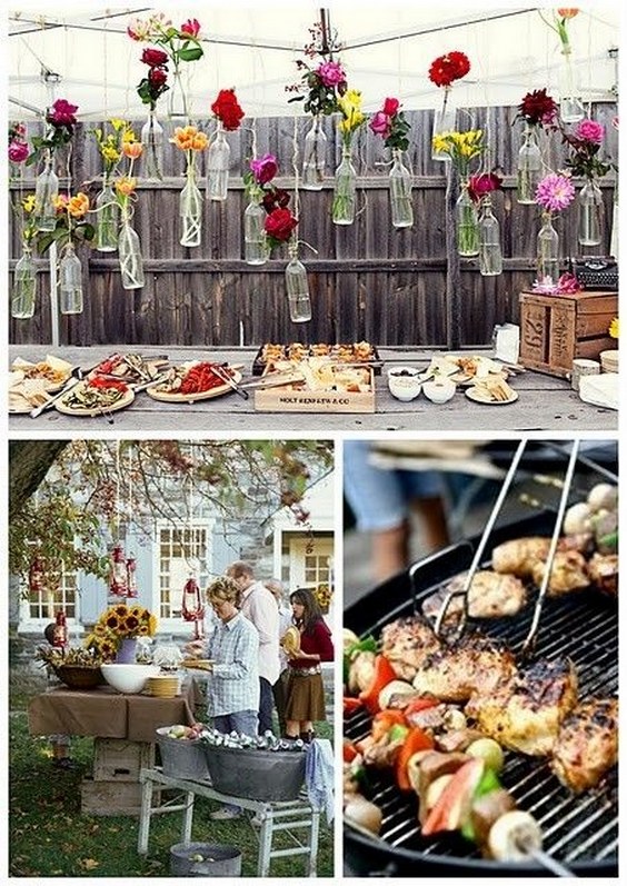 rustic barbeque wedding idea