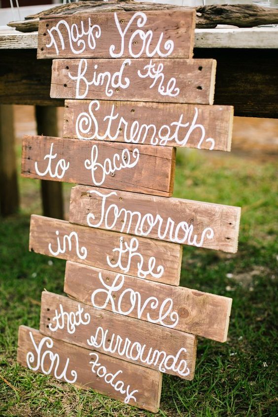 Rustic Country Wedding Sign