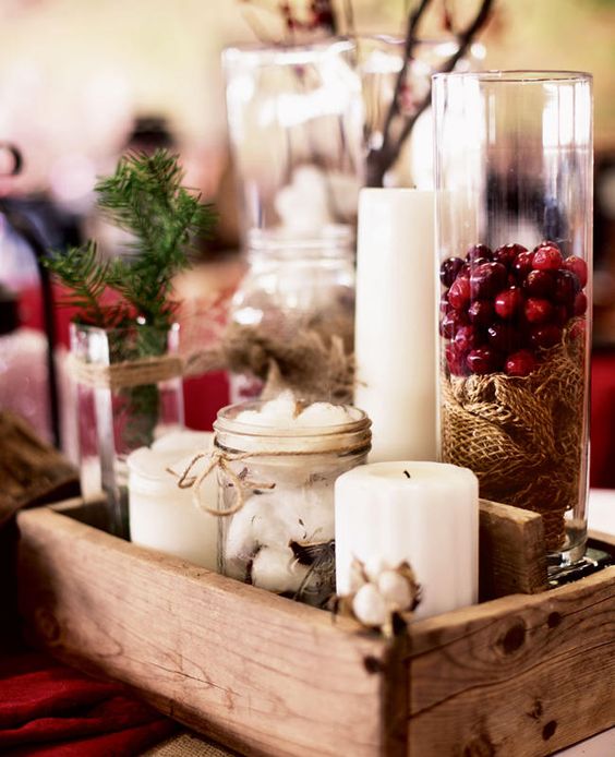 Rustic Southern Holiday Centerpiece
