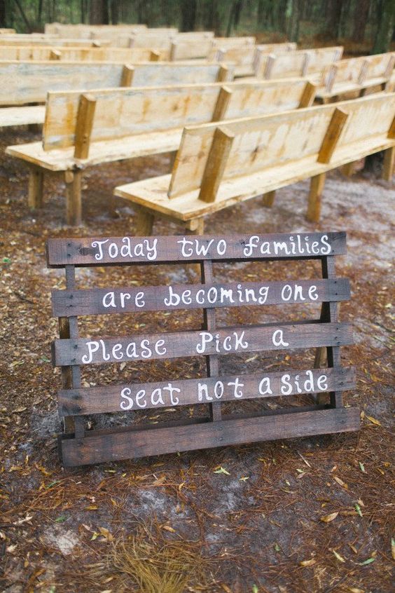 Rustic Wedding Sign