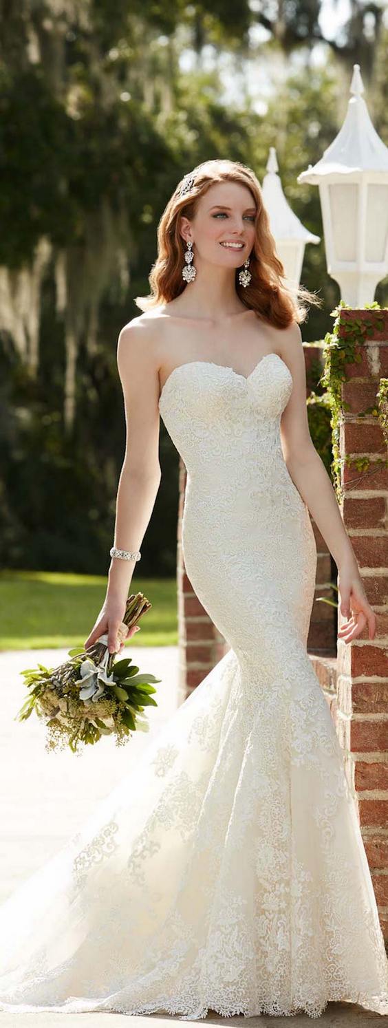 Sweetheart Mermaid Lace Wedding Dress from Martina Liana