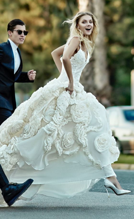 Victoria Kyriakides ball gown wedding dress