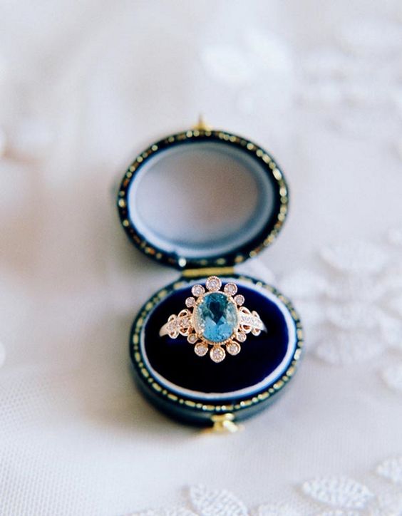 Vintage Inspired Engagement Ring by Claire Pettibone