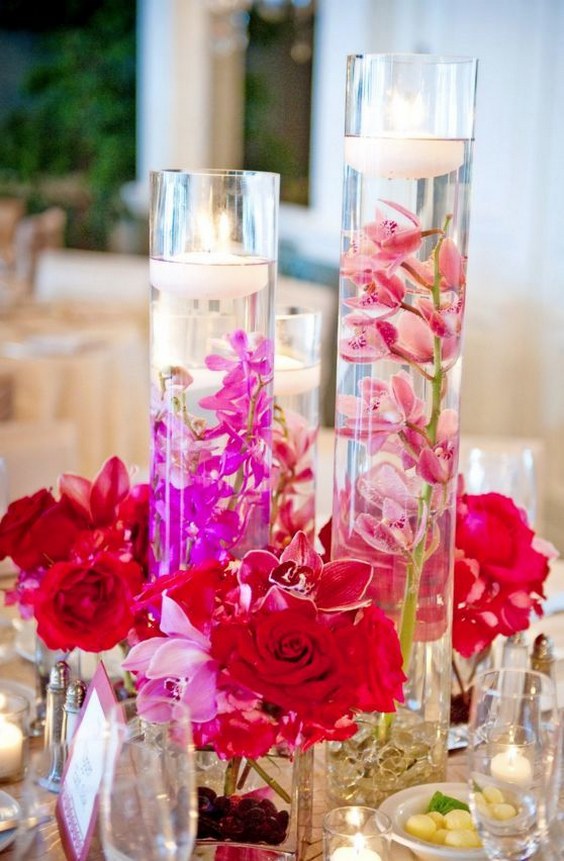 Wedding reception centerpiece idea