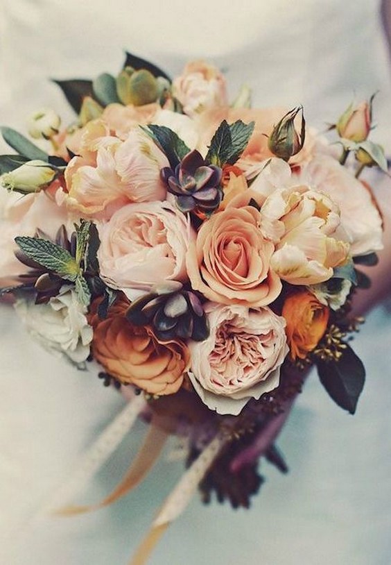 beautiful fall bouquet will instantly brighten your autumn wedding
