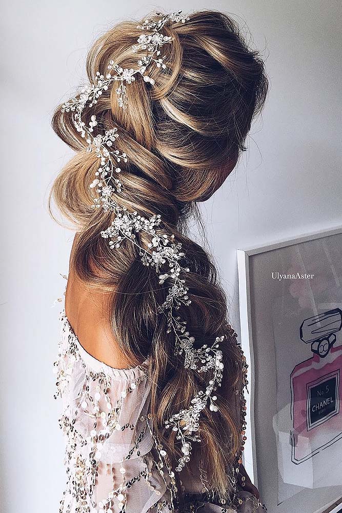 braided wedding hair ideas via ulyana aster