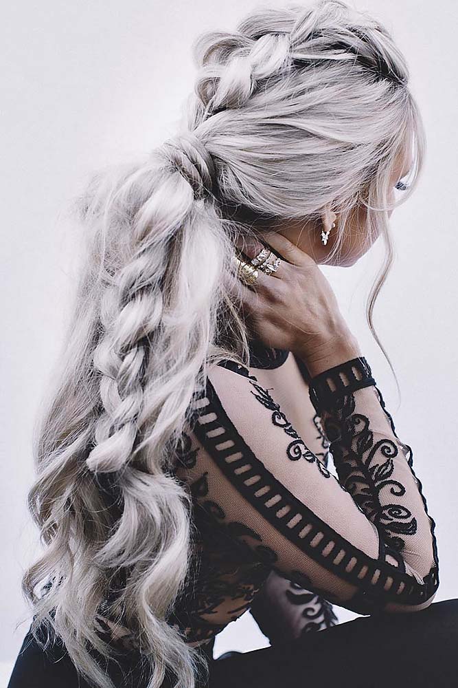 braided wedding hairstyle ideas via bamhair