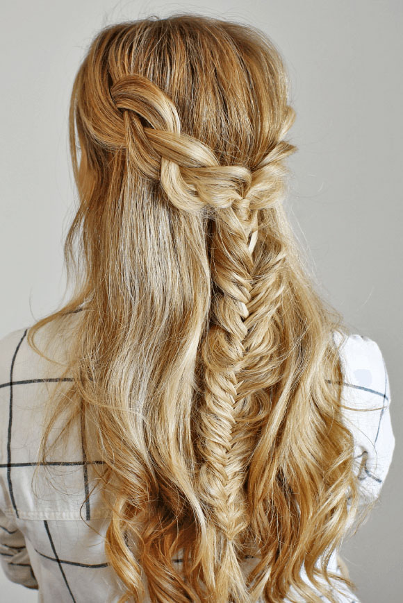 braided wedding hairstyle ideas via missy sue