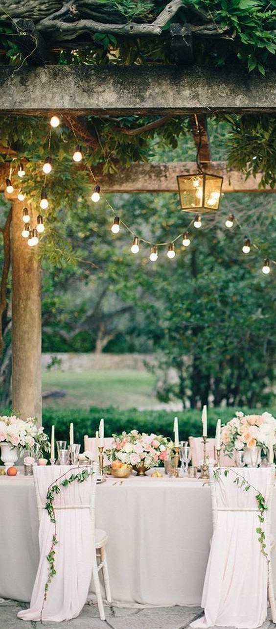 bulb lights wedding decor
