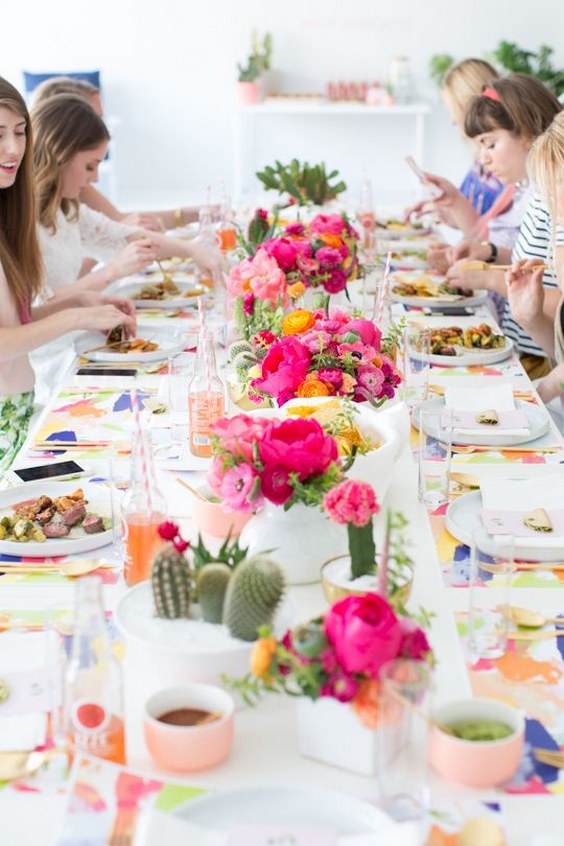cactus inspired brunch party