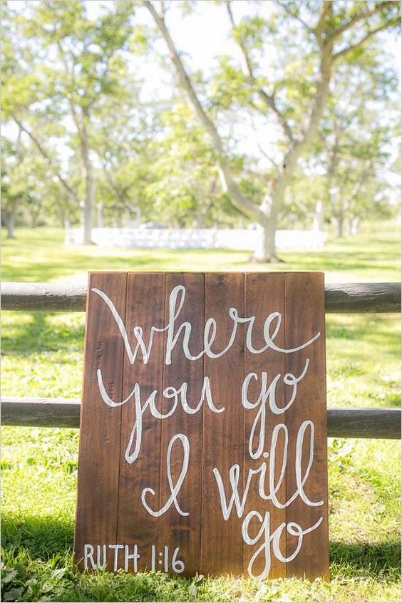 country farm wedding sign