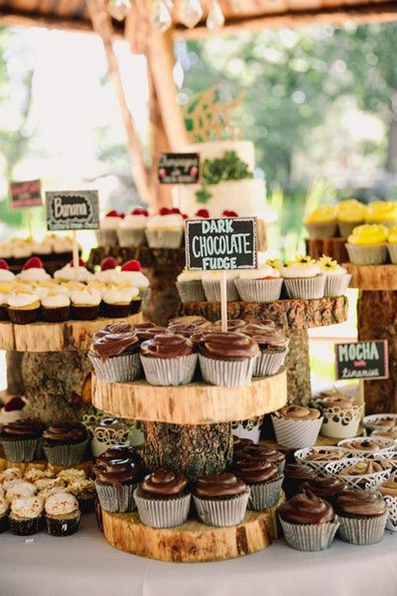 25 Amazing Rustic Wedding Cupcakes &amp; Stands Deer Pearl 