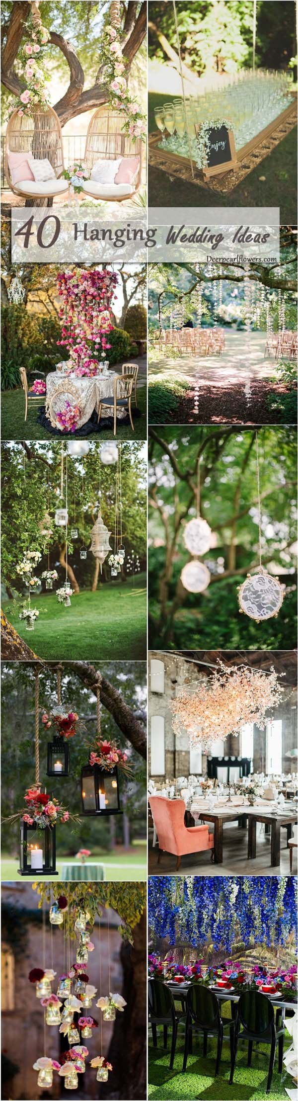 hanging wedding decor ideas