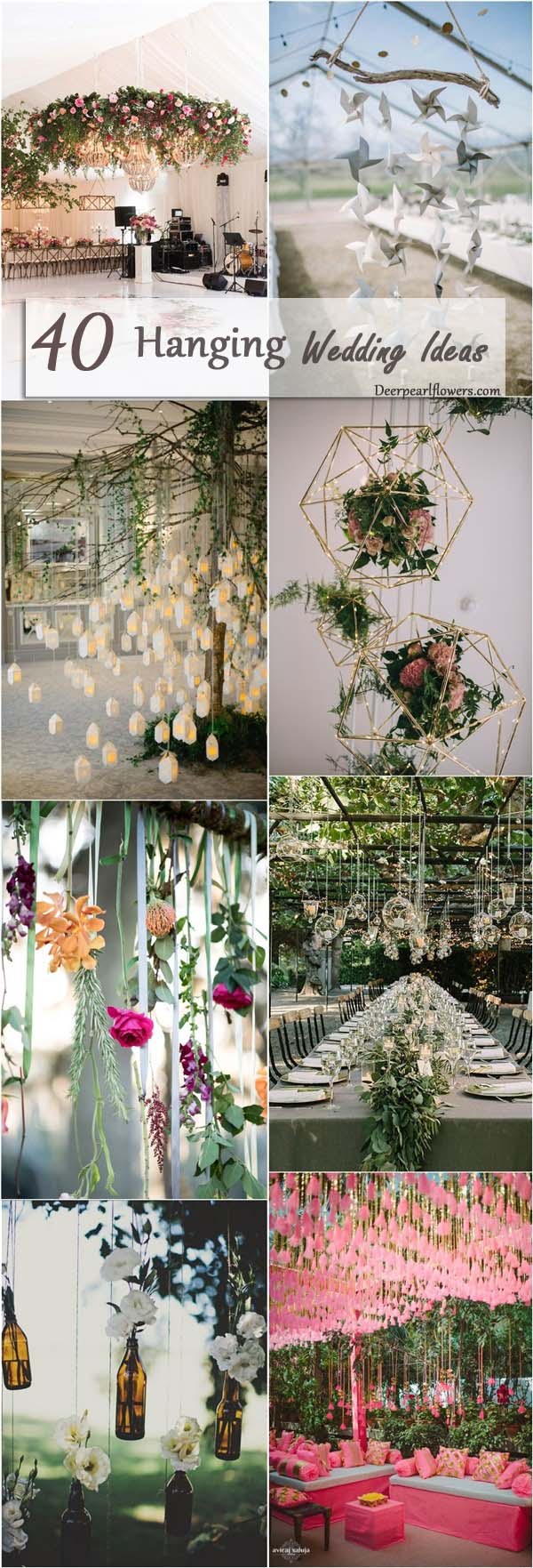 hanging wedding ideas and themes