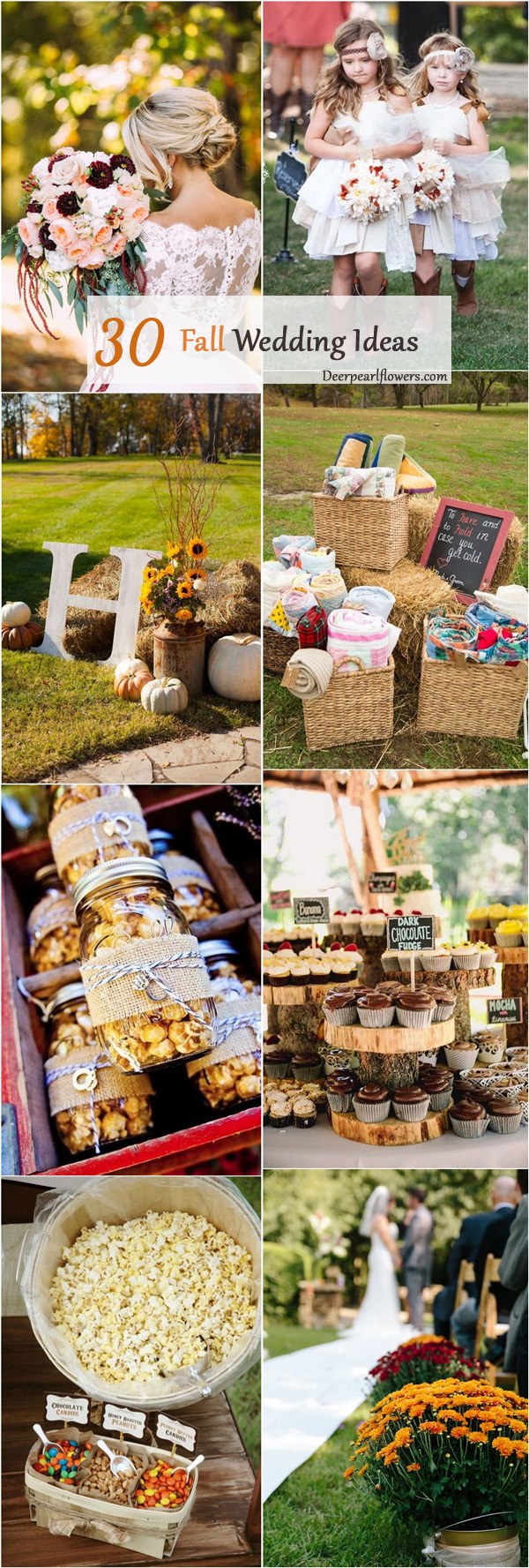 outdoor fall wedding ideas and themes