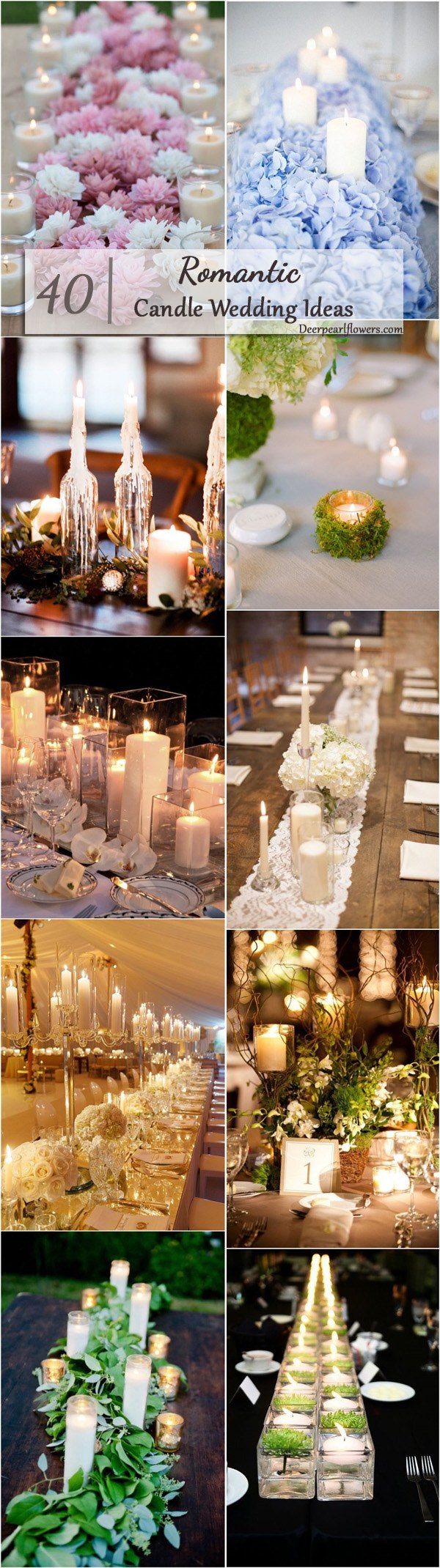 rustic wedding decor ideas with candles