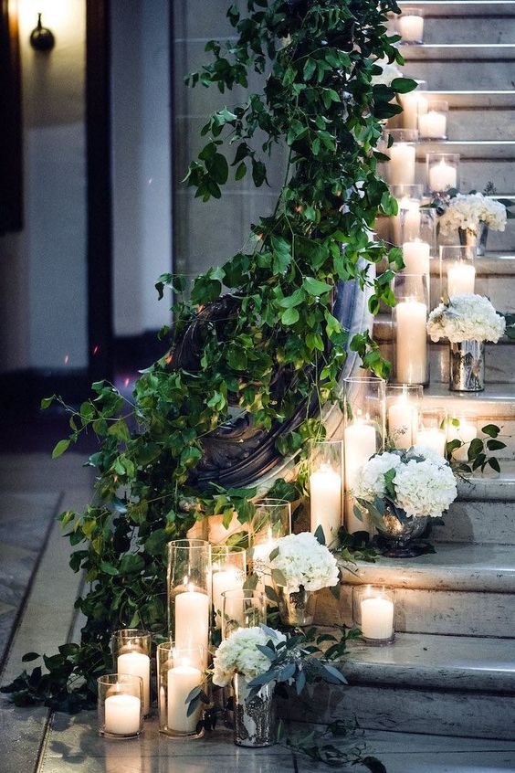 stunning wedding reception entrance