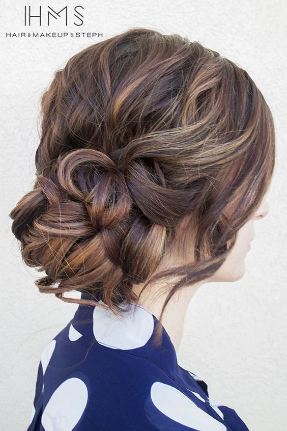wedding updo hairstyle via Hair and Makeup by Steph 4